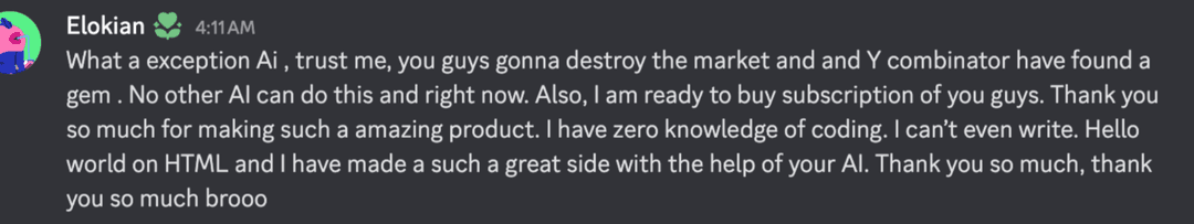 Freebuff Web testimonial 4